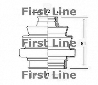 FIRST LINE fcb2400 -  Пыльник, приводной вал